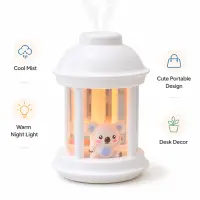 Portable Koala Cool Mist Humidifier with Warm Night Light
